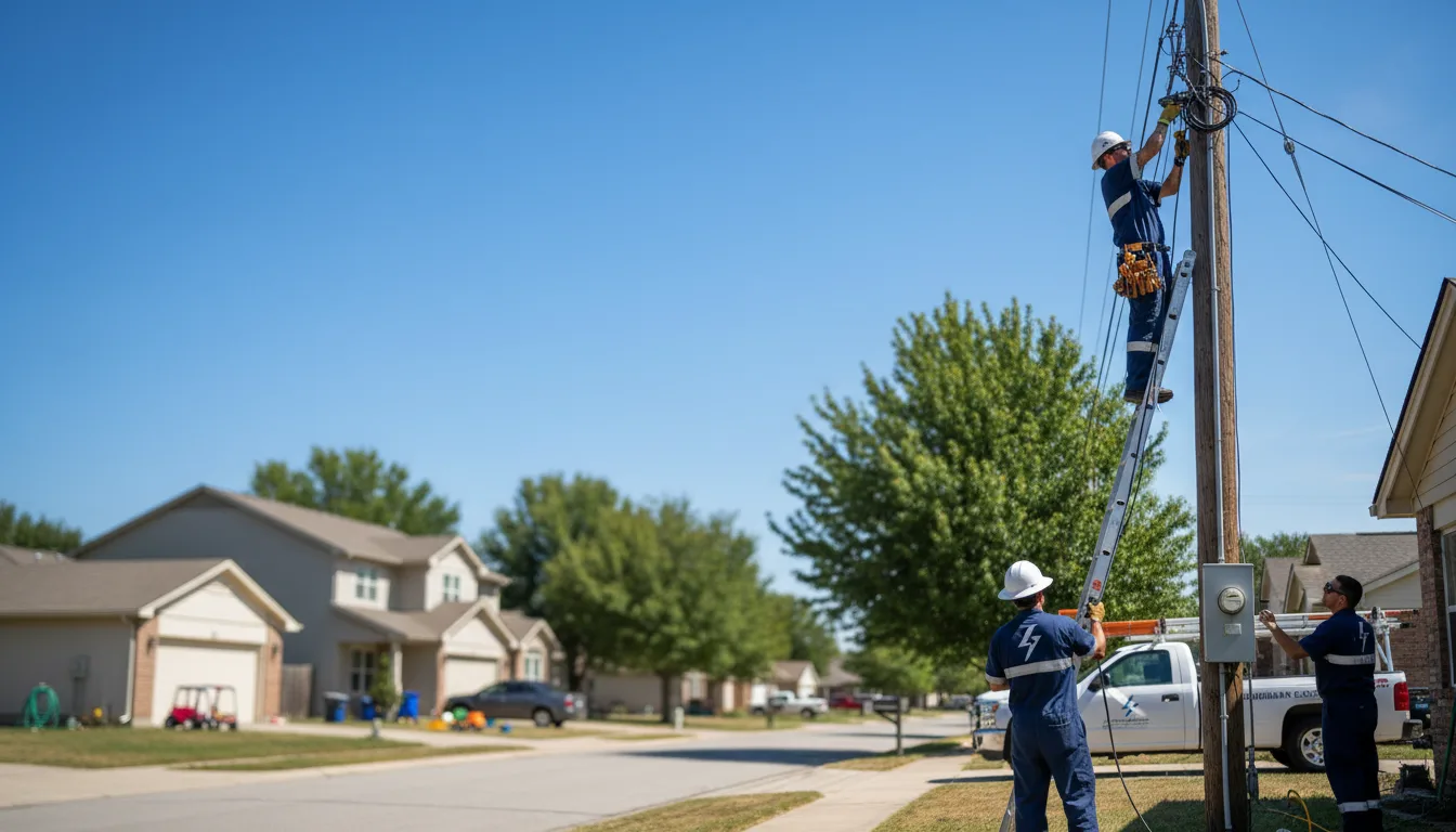 Residential electrician providing installation services in Arkansas City, KS